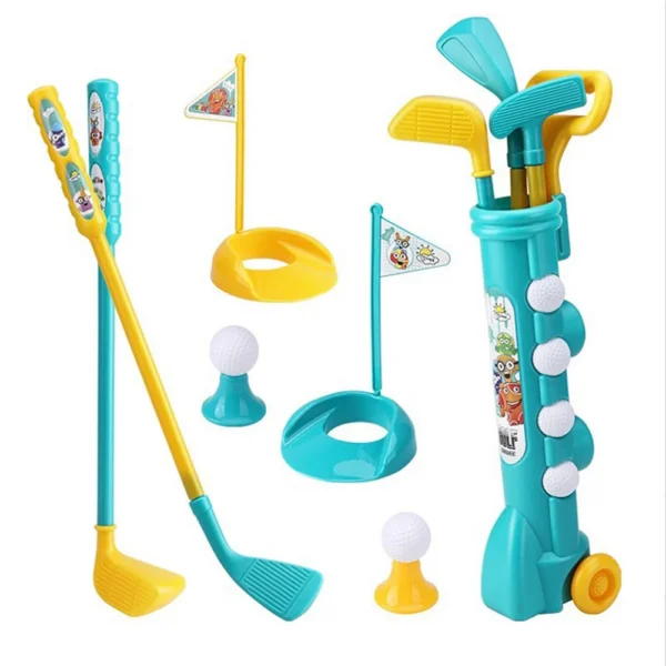 Kids ABS Golf Set Parent-child Toys Outdoor Sports Toys Interactive Fitness Games Early Educational Activities Toys for Kids