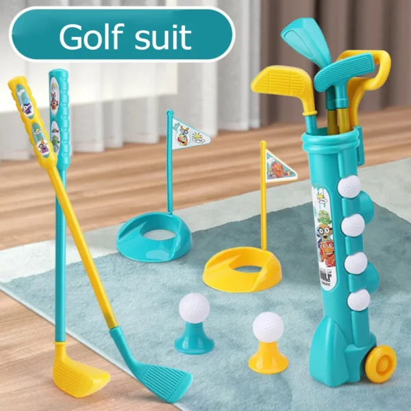 Kids ABS Golf Set Parent-child Toys Outdoor Sports Toys Interactive Fitness Games Early Educational Activities Toys for Kids