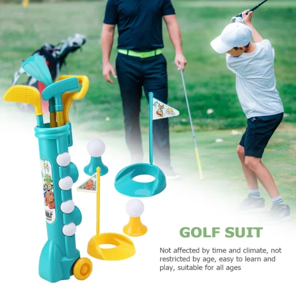 Kids ABS Golf Set Parent-child Toys Outdoor Sports Toys Interactive Fitness Games Early Educational Activities Toys for Kids