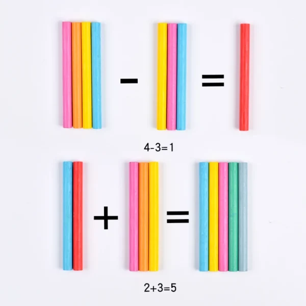 Montessori Toys For Kids Wooden Color Cognition Educational Toys Stick Balance Games Math Toys Fine Motor Toys For Kids